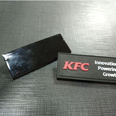 Custom T Shirt Tags 3D Print Applique Textured Badges Labels Pvc Patches on Sew Garment