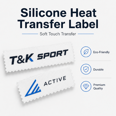Factory Customized Hot Sale 3D Glossy Silicone Heat Transfer Sticker High Quality 3D Effect Heat Transfer Logo for Garment