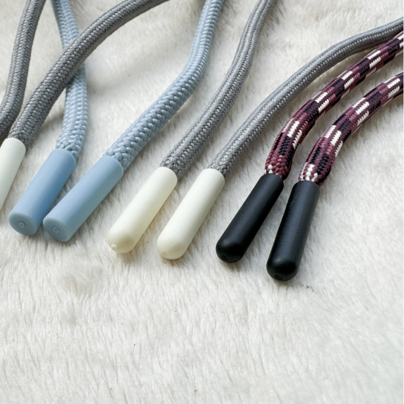 Custom Polyester Draw Cord with Metal Tips for Hoodies Bags Shoes