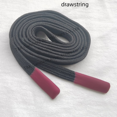 Шнур Drawstring одежды спорт изготовленный на заказ с концами силикона